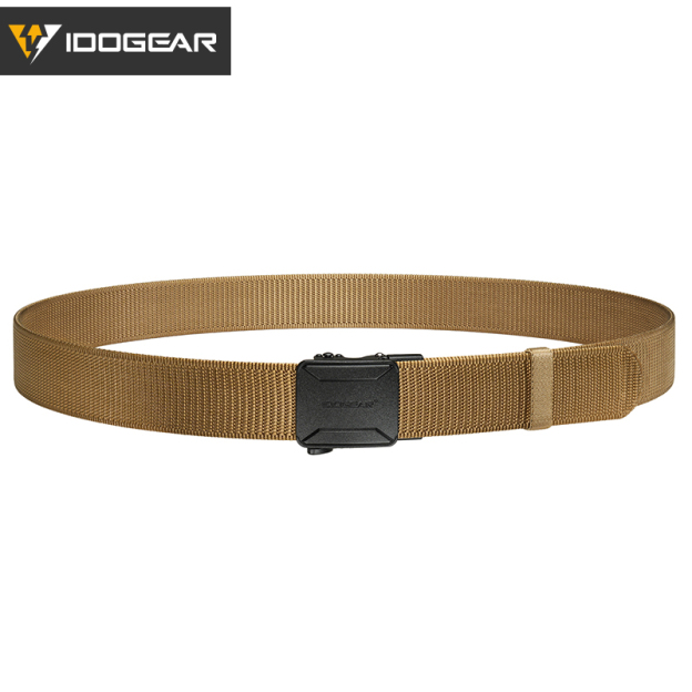 IDOGEAR Men's No-Hole Nylon Work Belt Quick Release Buckle Adjustable Utility Belt 3455