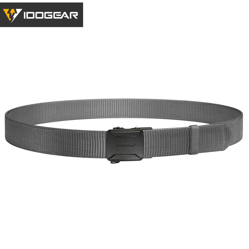 IDOGEAR Men's No-Hole Nylon Work Belt Quick Release Buckle Adjustable Utility Belt 3455