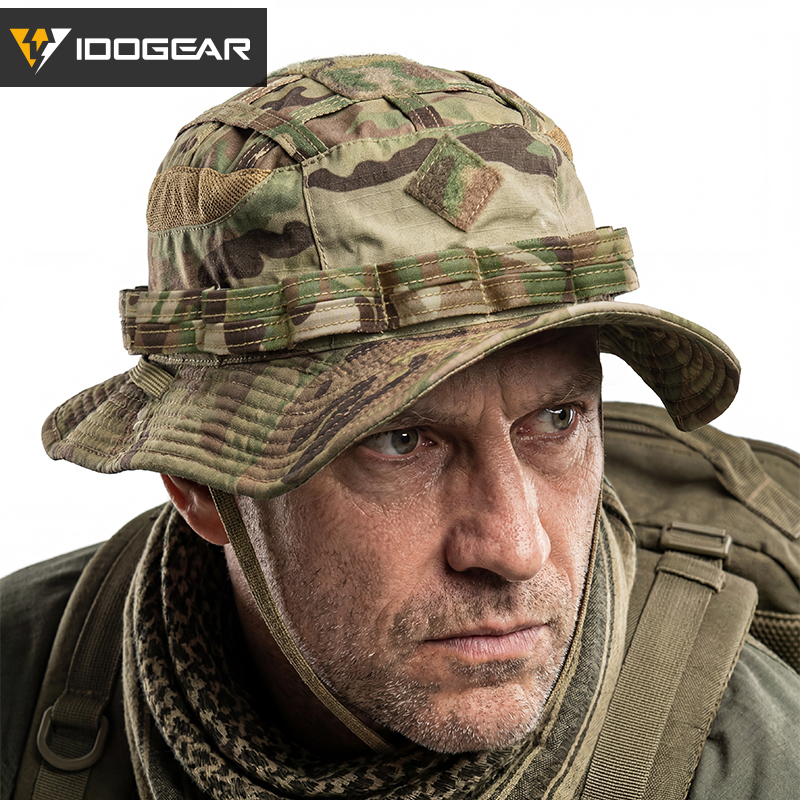IDOGEAR Boonie Hat Adjustable Wide Brim Outdoor UFS Sun Hat  for Hiking Camping 3623