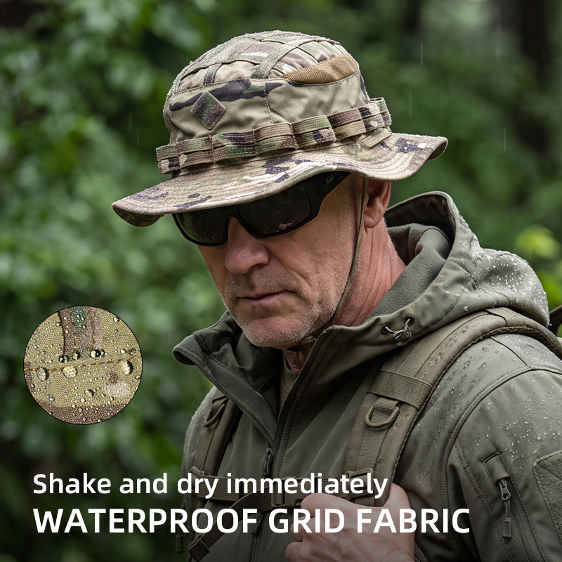 IDOGEAR Boonie Hat Adjustable Wide Brim Outdoor UFS Sun Hat  for Hiking Camping 3623