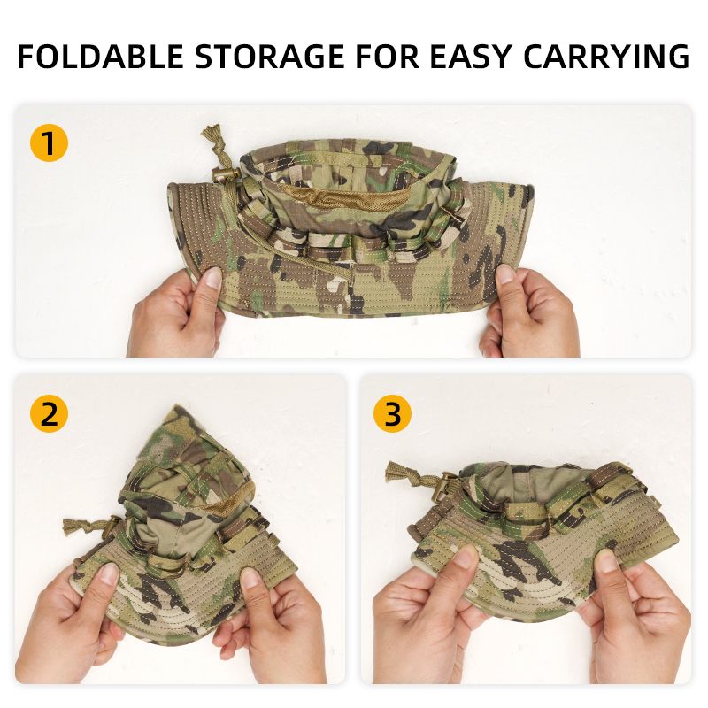 IDOGEAR Boonie Hat Adjustable Wide Brim Outdoor UFS Sun Hat  for Hiking Camping 3623
