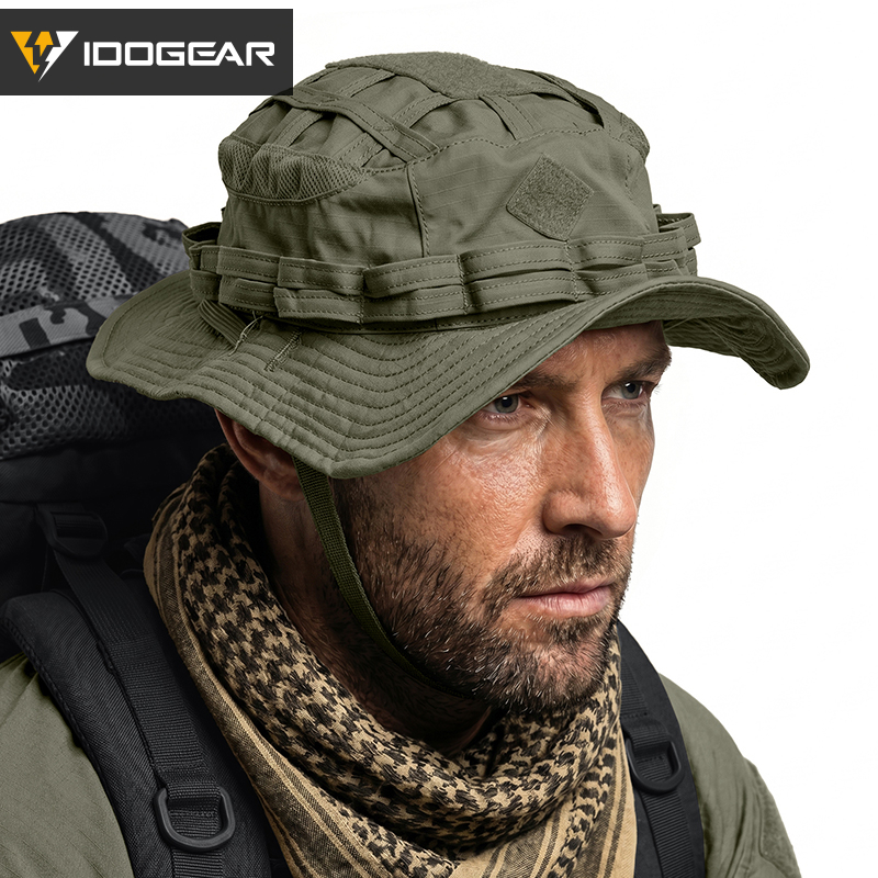 IDOGEAR UFS Boonie Hat Portable Adjustable Breathable Sweat-absorbing Outdoor Camping Hiking 3623