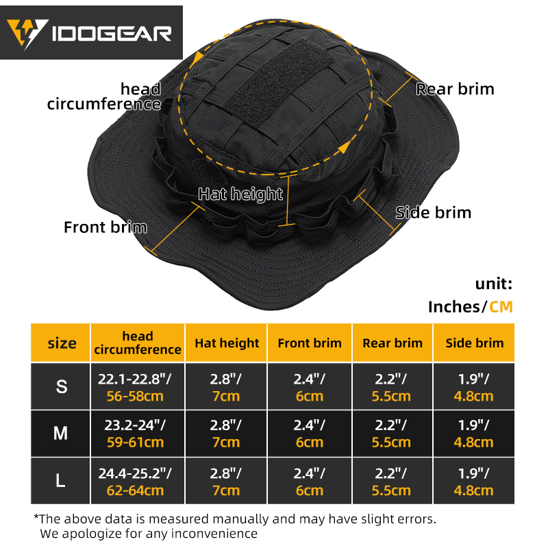 IDOGEAR Tactical UFS Boonie Hat Portable Adjustable Breathable Sweat-absorbing Outdoor Camping Hiking 3623
