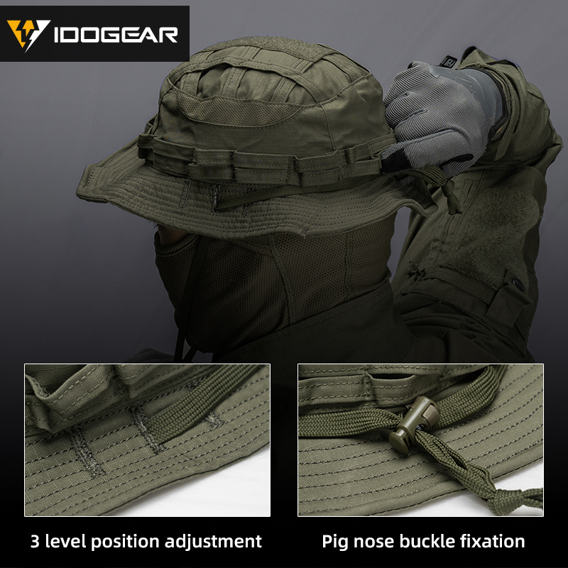 IDOGEAR Tactical UFS Boonie Hat Portable Adjustable Breathable Sweat-absorbing Outdoor Camping Hiking 3623