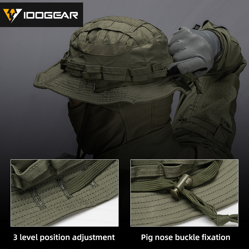 IDOGEAR Tactical UFS Boonie Hat Portable Adjustable Breathable Sweat-absorbing Outdoor Camping Hiking 3623