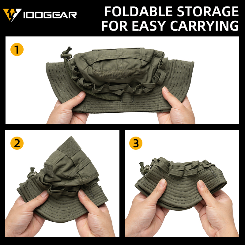 IDOGEAR Tactical UFS Boonie Hat Portable Adjustable Breathable Sweat-absorbing Outdoor Camping Hiking 3623