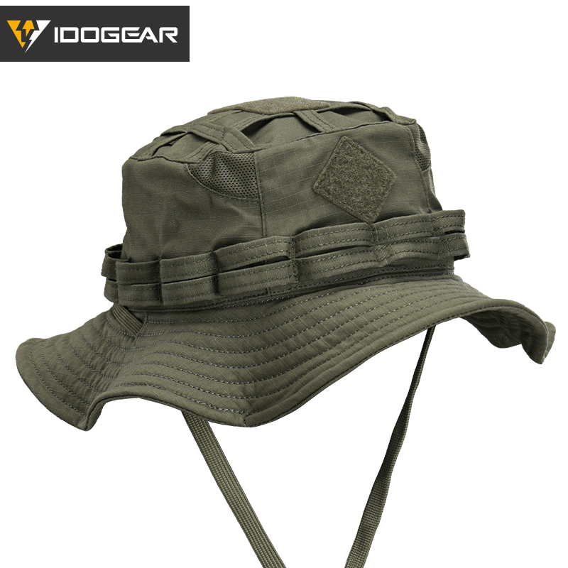 IDOGEAR Outdoor Boonie Hat Waterproof Ripstop Sun Hat with Wide Brim 3624