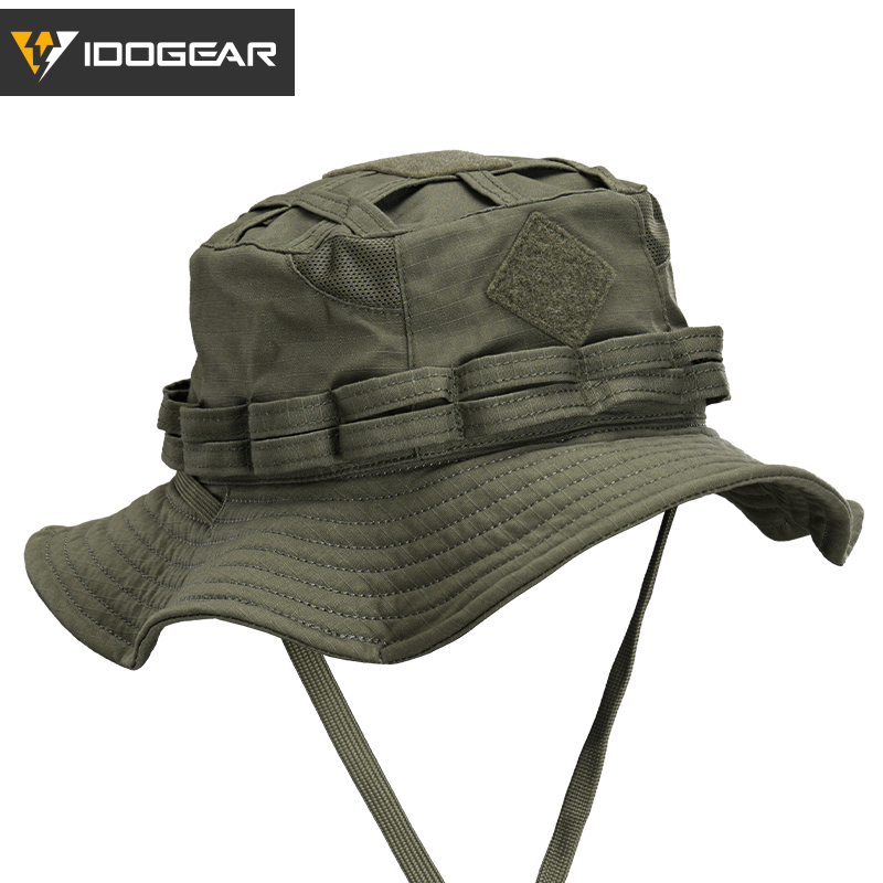 IDOGEAR Outdoor Boonie Hat Waterproof Ripstop Sun Hat with Wide Brim 3624
