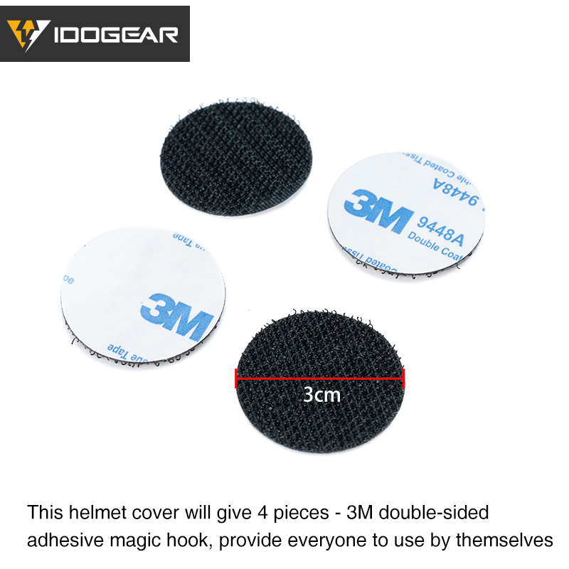 IDOGEAR Tactical Helmet Cover For Wendy Helmet with NVG Battery Pouch 3814