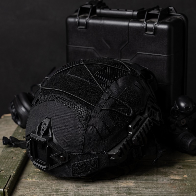 IDOGEAR Tactical Helmet Cover For Wendy Helmet with NVG Battery Pouch M/L Size 3814