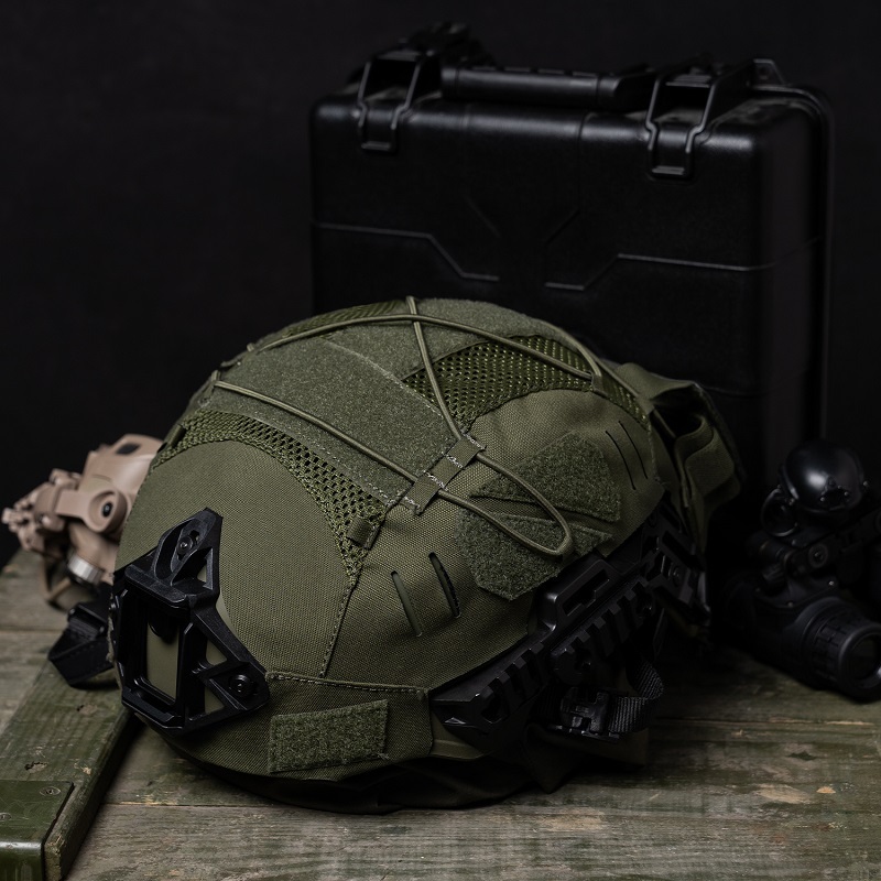 IDOGEAR Tactical Helmet Cover For Wendy Helmet with NVG Battery Pouch M/L Size 3814
