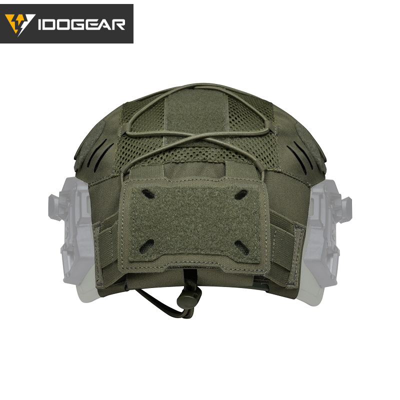 IDOGEAR Tactical Helmet Cover For Wendy Helmet with NVG Battery Pouch 3814