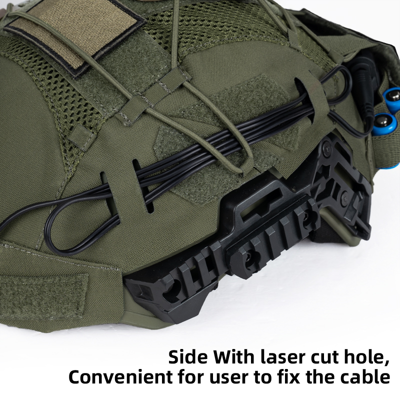 IDOGEAR Tactical Helmet Cover For Wendy Helmet with NVG Battery