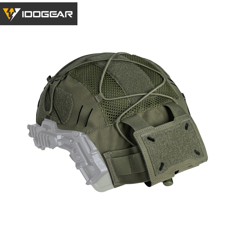 IDOGEAR Tactical Helmet Cover For Wendy Helmet with NVG Battery Pouch 3814