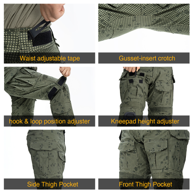 IDOGEAR G3 Combat Suit Shirts & Pants with Knee Pads Update Version  Tactical Uniforms UT3001
