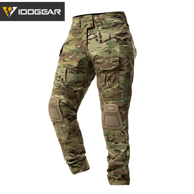 IDOGEAR Tactical G3 Pants with Original Fabric Multi-pocket Cargo Combat Pants for Outdoors Training 3201