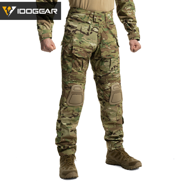 IDOGEAR Tactical G3 Pants with Original Fabric Multi-pocket Cargo Combat Pants for Outdoors Training 3201