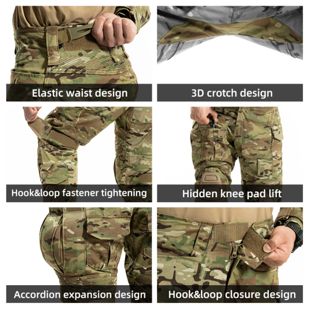IDOGEAR Tactical G3 Uniform with Original Fabric Breathable Water-repellent Combat Uniform 3001
