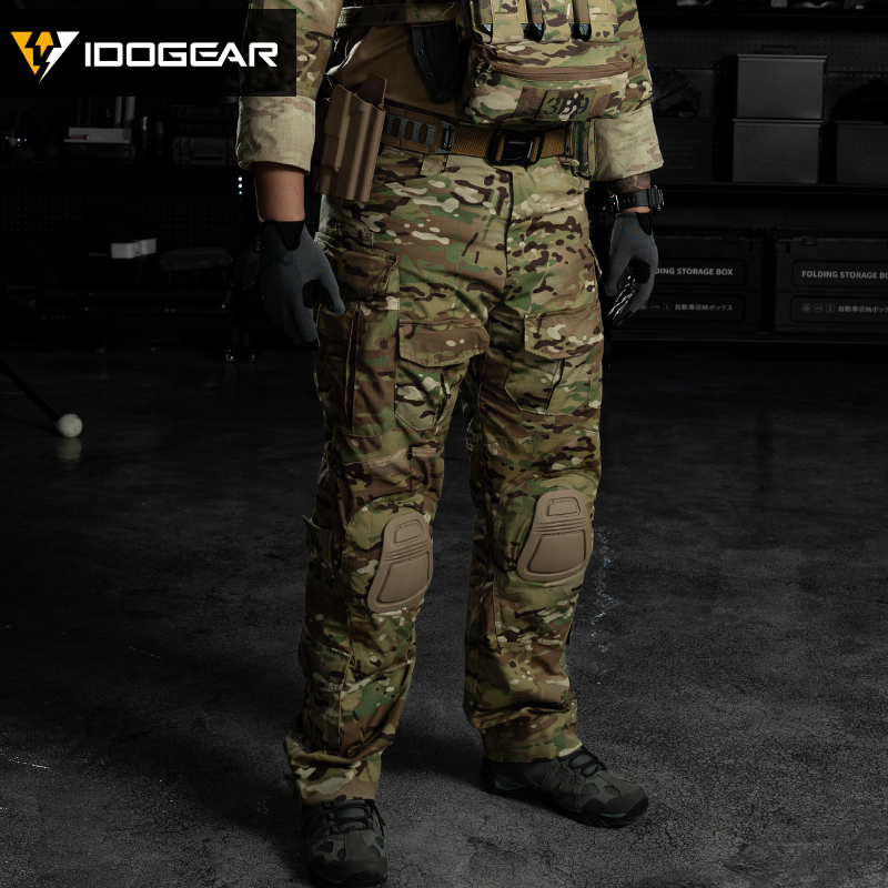 IDOGEAR Tactical G3 Pants with Original Fabric Multi-pocket Cargo Combat Pants for Outdoors Training 3201