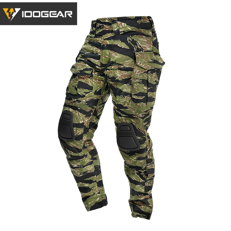 IDOGEAR Men's G3 DNC Tactical Pants with Knee Pads Rapid Assault Trousers For Outdoor Training 3201