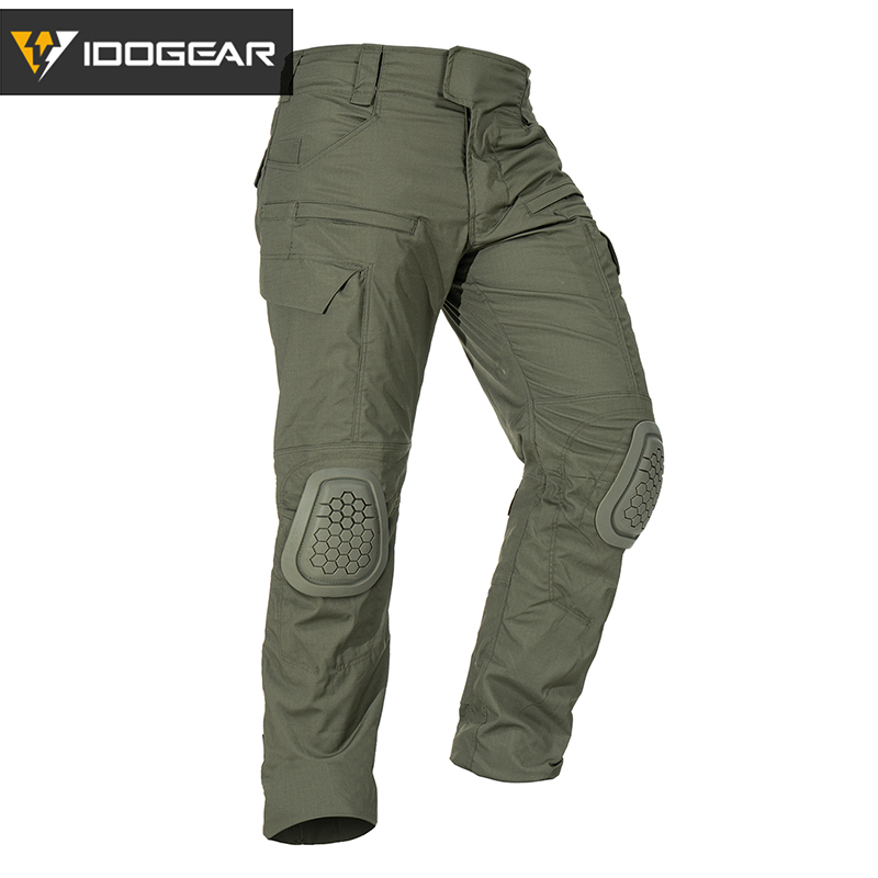IDOGEAR G4 Tactical Pants With Knee Pads Outdoor Breathable Tactical Trousers 3208