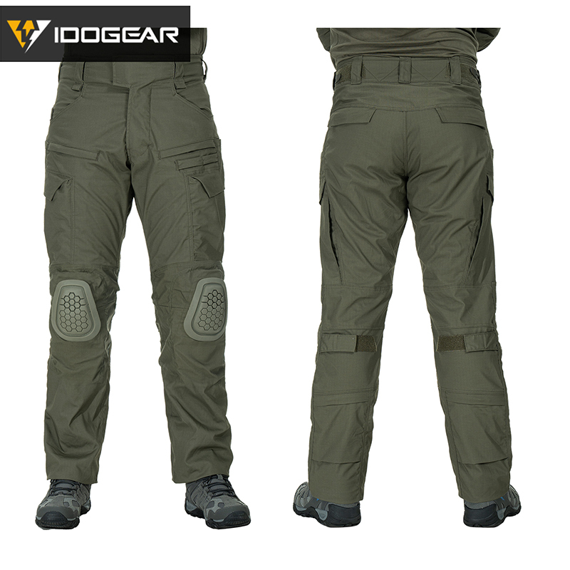 IDOGEAR G4 Tactical Pants With Knee Pads Outdoor Breathable Tactical Trousers 3208