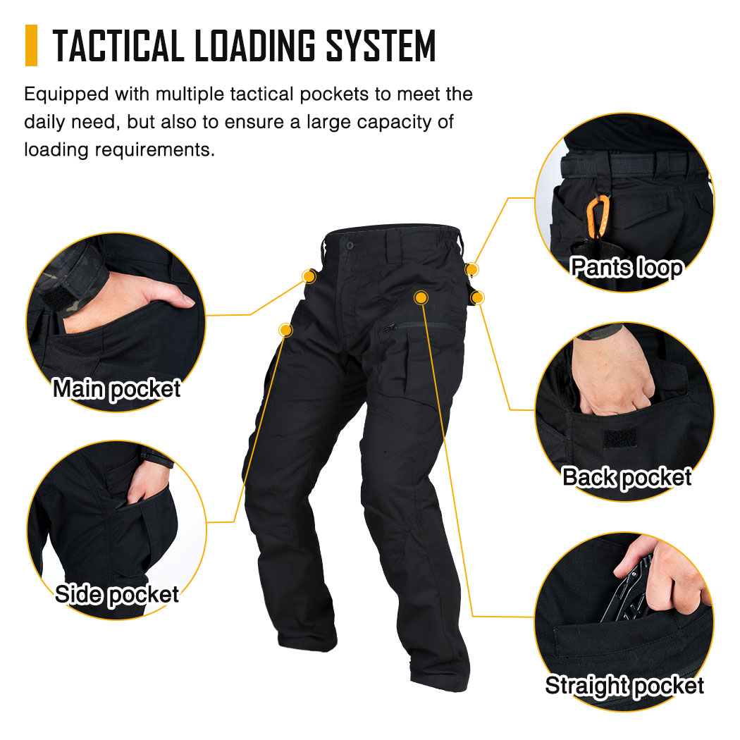 IDOGEAR Tactical Pants Multi-Pocket Combat Pants Large Capacity Camouflage Trousers Men Pants for Hunting Hiking 3210