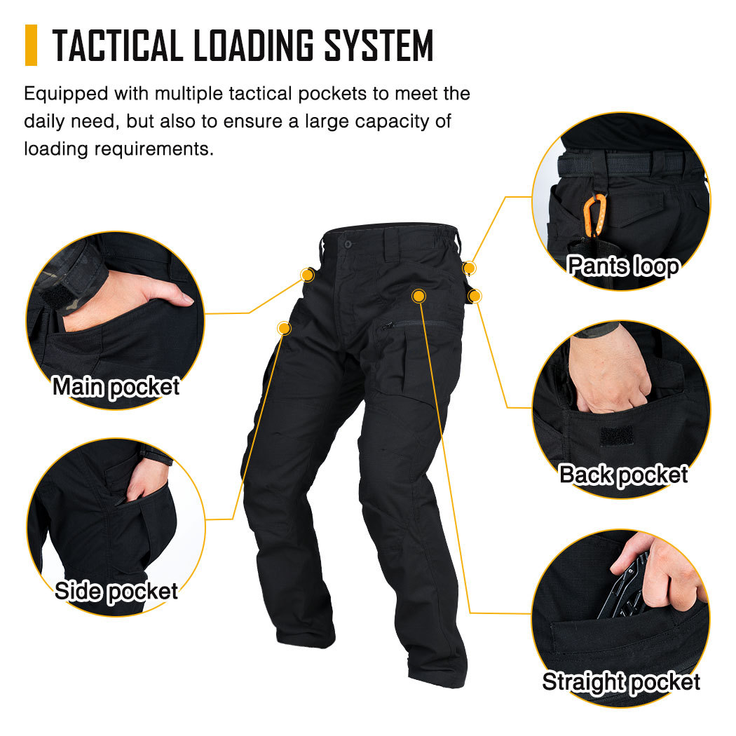 IDOGEAR Tactical Pants Multi-Pocket Combat Pants Large Capacity Camouflage Trousers Men Pants for Hunting Hiking 3210