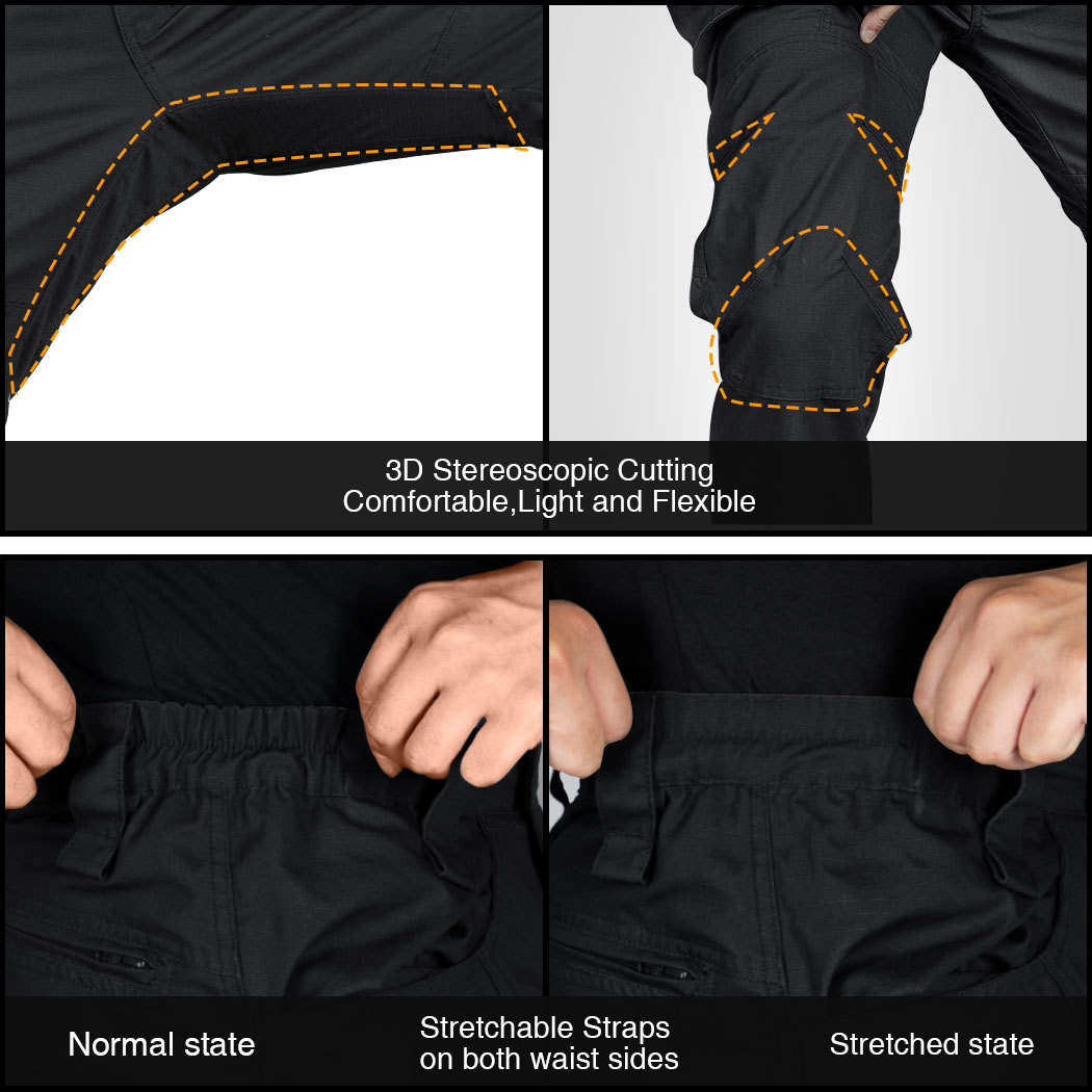 IDOGEAR Tactical Pants Multi-Pocket Combat Pants Large Capacity Camouflage Trousers Men Pants for Hunting Hiking 3210