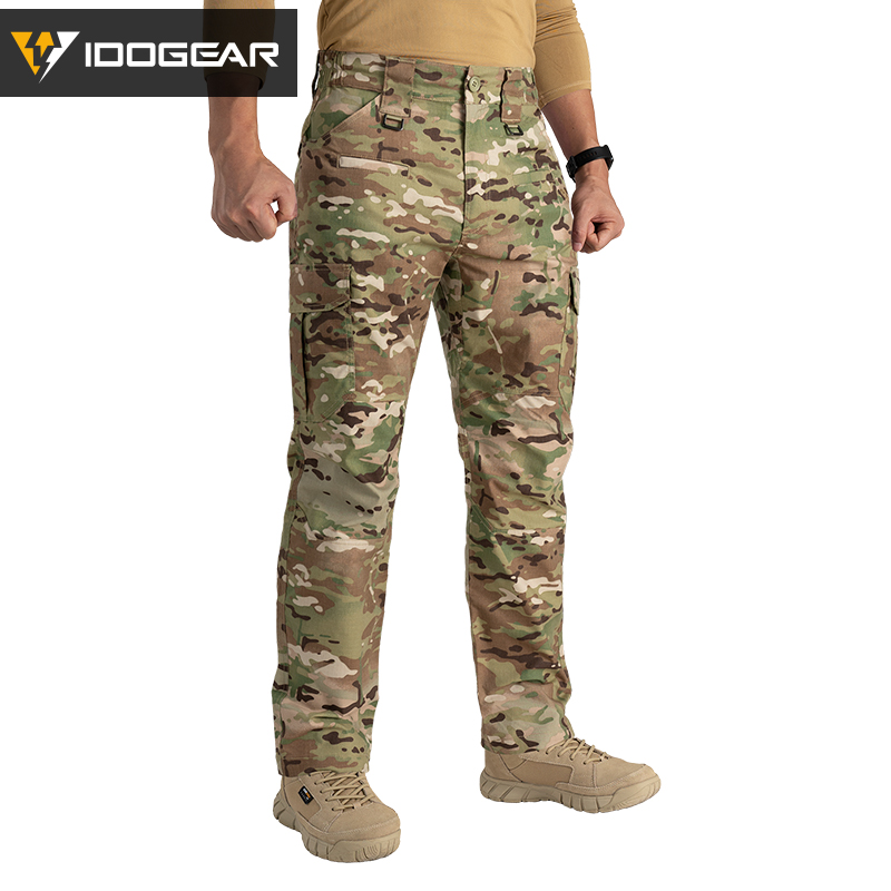 【FLASH SALE】IDOGEAR BSR Flex Tactical Pants Men's Cargo Trousers For Airsoft, Military Combat Pants 3213-IDOGEAR INDUSTRIAL