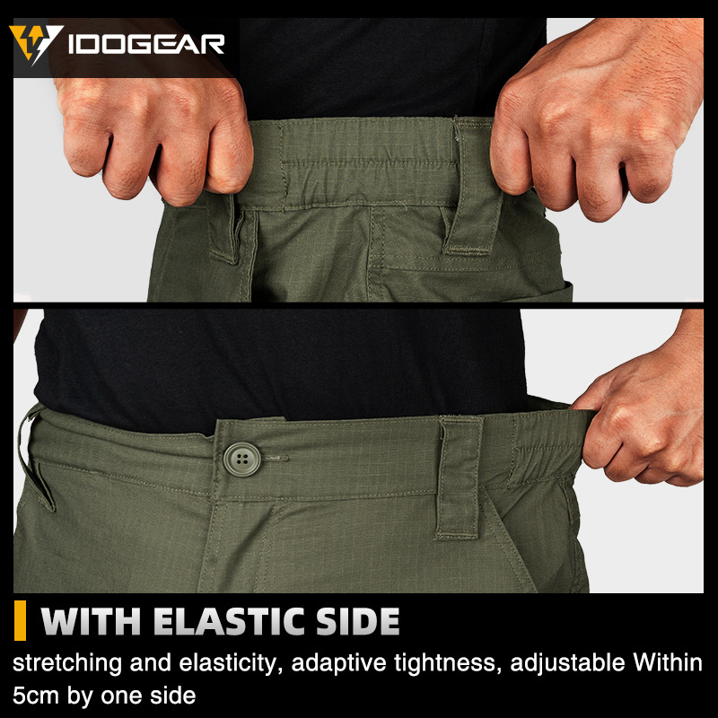 【FLASH SALE】IDOGEAR EDW Flex Tactical Pants With Large Pockets Men's Cargo Combat Pants  3214-IDOGEAR INDUSTRIAL