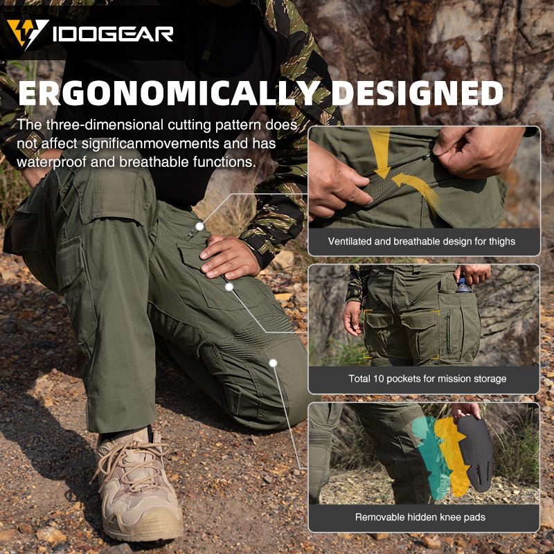 IDOGEAR Tactical G5 Pants Multi-pocket Combat Clothing 3215