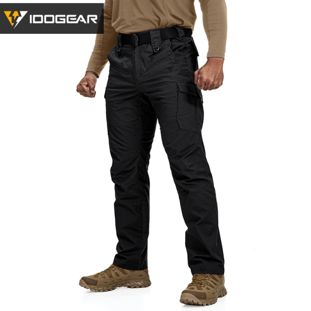 IDOGEAR Tactical Cargo Pants Water-repellent for Outdoors Duty Training Elastic Breathable Men's Pants 3216
