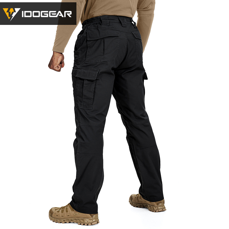 IDOGEAR Tactical Cargo Pants Water-repellent for Outdoors Duty Training Elastic Breathable Men's Pants 3216