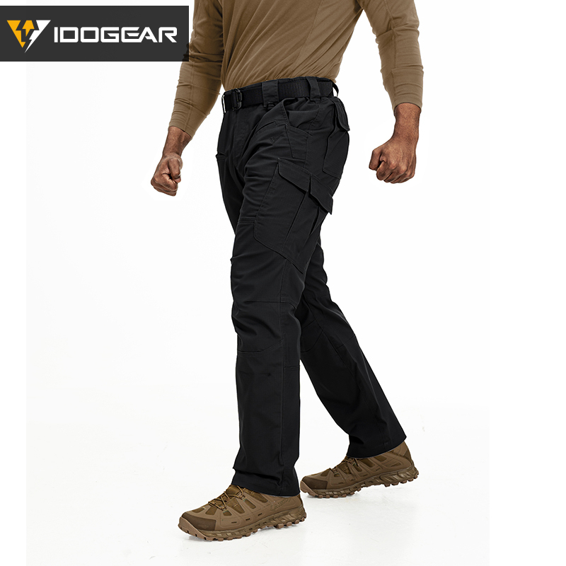 IDOGEAR Tactical Cargo Pants Water-repellent for Outdoors Duty Training Elastic Breathable Men's Pants 3216