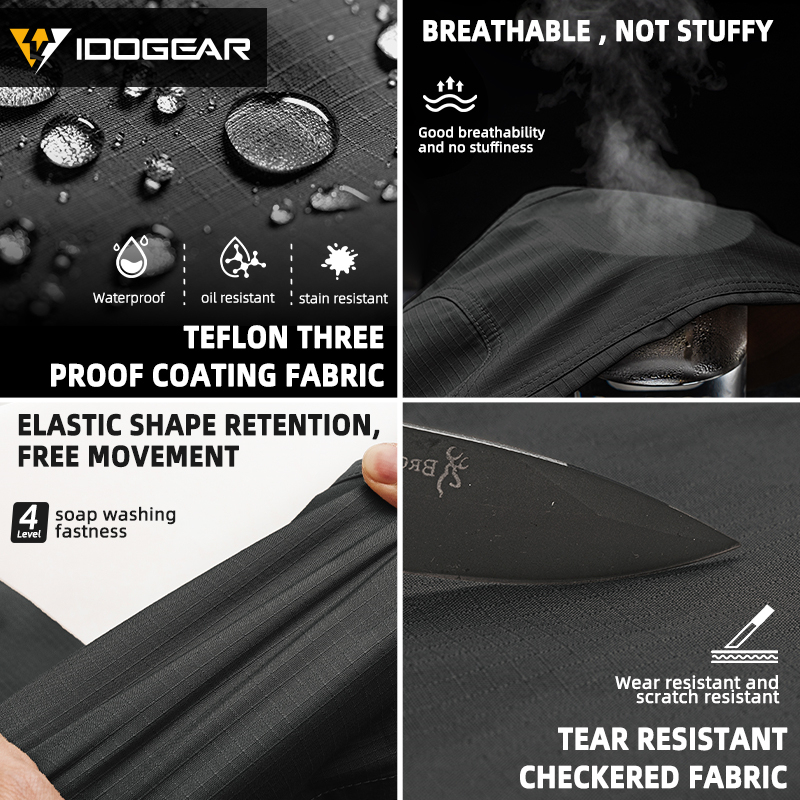 IDOGEAR Tactical Cargo JF Flex Pants Water-repellent Tear-resistant Slight Elastic Outdoor Training 3217
