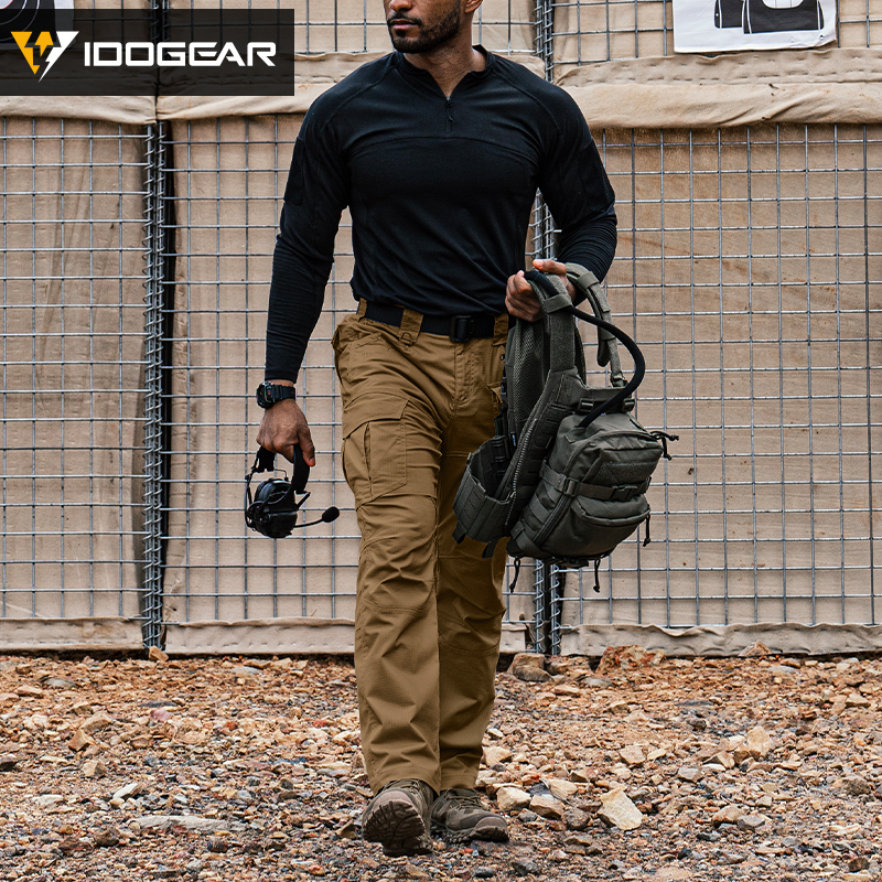 IDOGEAR Tactical Cargo JF Flex Pants Water-repellent Tear-resistant Slight Elastic Outdoor Training 3217
