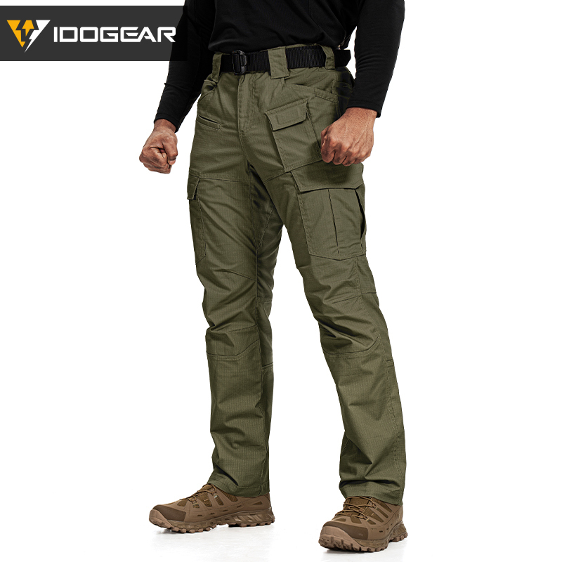IDOGEAR Tactical Cargo JF Flex Pants Water-repellent Tear-resistant Slight Elastic Outdoor Training 3217