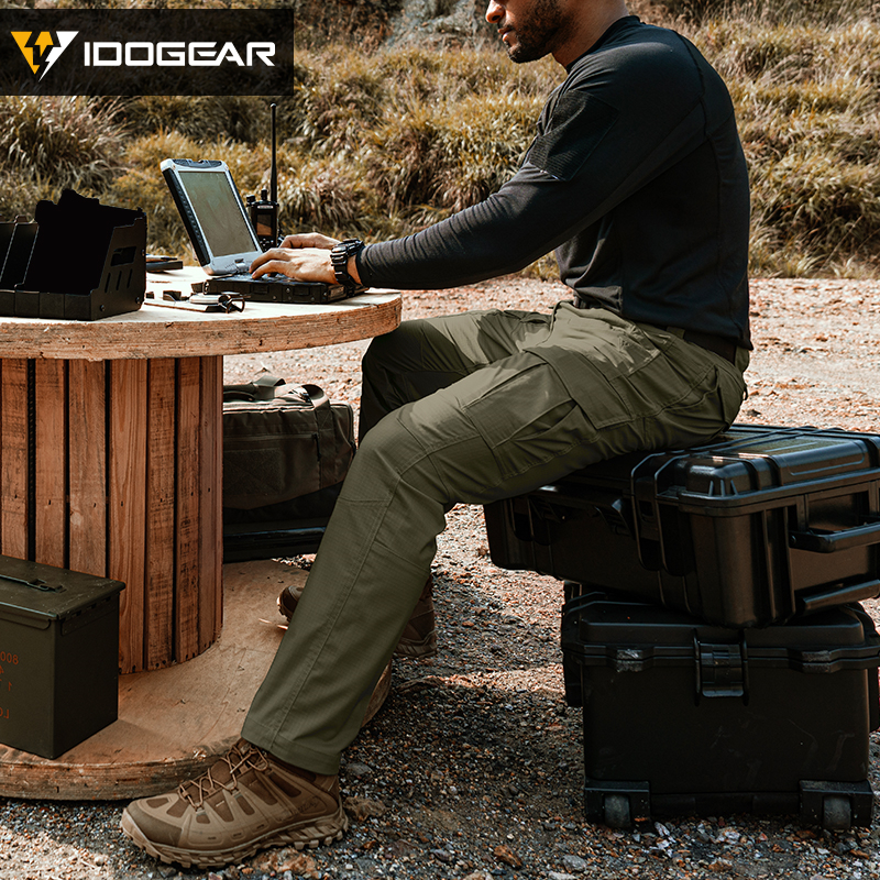 IDOGEAR Tactical Cargo JF Flex Pants Water-repellent Tear
