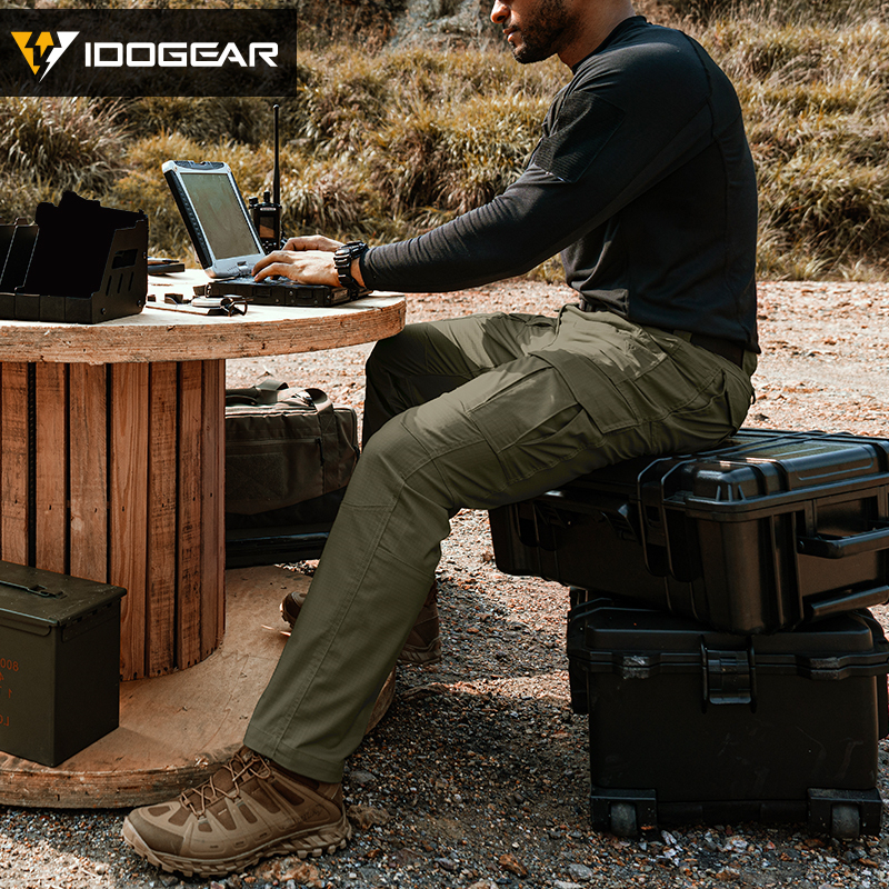 IDOGEAR Tactical Cargo JF Flex Pants Water-repellent Tear-resistant Slight Elastic Outdoor Training 3217