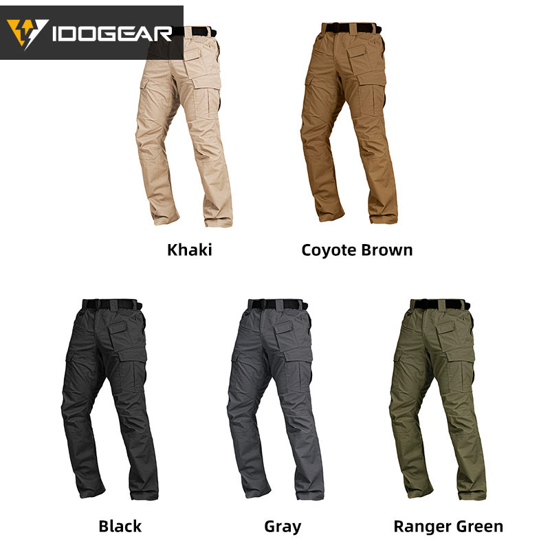 IDOGEAR Tactical Cargo JF Flex Pants Water-repellent Tear-resistant Slight Elastic Outdoor Training 3217