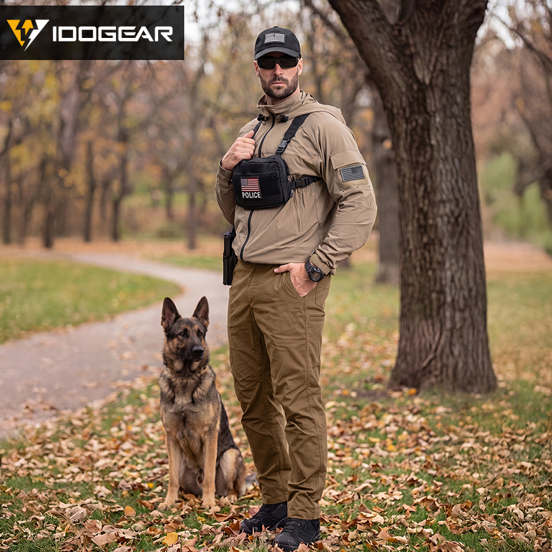 IDOGEAR Cargo IP3 Pants Water Resistant Stretch Ripstop Elastic Wais for Duty Daily 3219