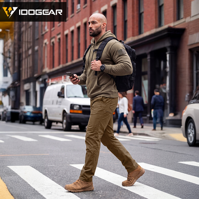 IDOGEAR Tactical Cargo IP3 Pants Water Resistant Stretch Ripstop Elastic Wais for Police Duty Daily 3219