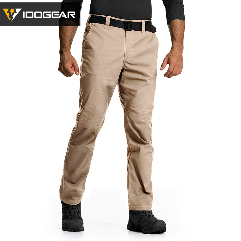 IDOGEAR Cargo IP3 Pants Water Resistant Stretch Ripstop Elastic Wais for Duty Daily 3219