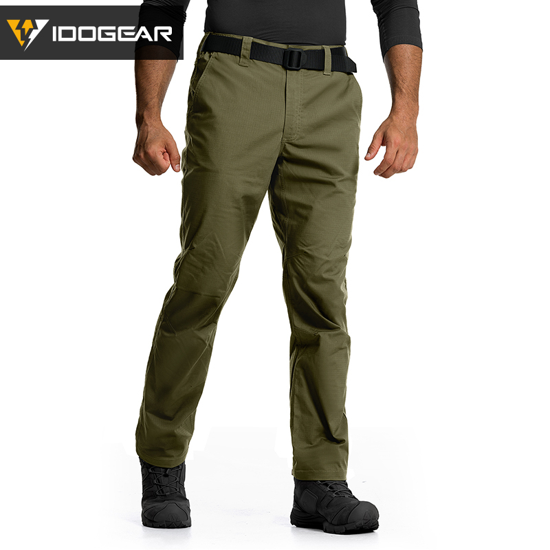 IDOGEAR Cargo IP3 Pants Water Resistant Stretch Ripstop Elastic Wais for Duty Daily 3219