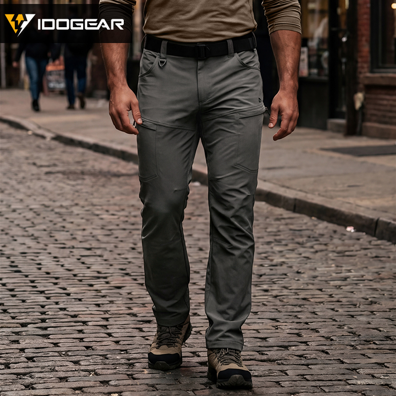 IDOGEAR IP4 Elastic Cargo Pants Water Repellent Quick Dry 4-Way Stretch Lightweight Work Pants 3320