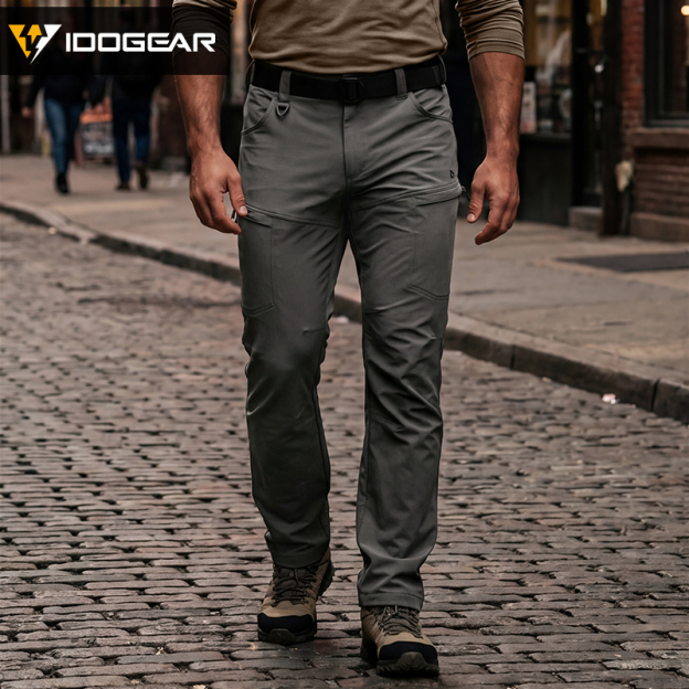 IDOGEAR IP4 Elastic Cargo Pants Water Repellent Quick Dry 4-Way Stretch Lightweight Work Pants 3320