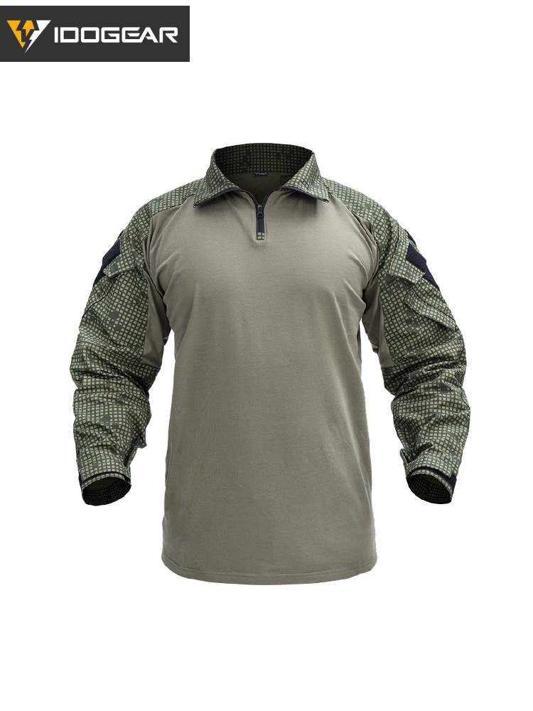 IDOGEAR Tactical g3 Combat Shirts with Elbow Pads Rapid Assault Long Sleeve Shirt 3101
