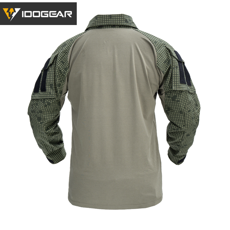 IDOGEAR Tactical g3 Combat Shirts with Elbow Pads Rapid  Long Sleeve Sport Shirt 3101