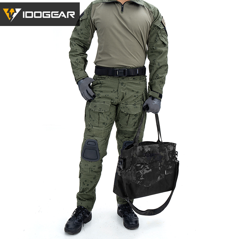 IDOGEAR Tactical G3 Combat Shirts with Elbow Pads Men's VTS